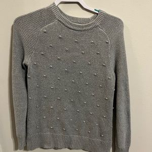 old navy patterned grey sweater